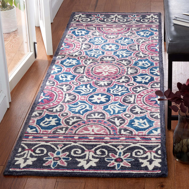 Safavieh Micro Loop Mlp632A Ivory/Pink Rug.