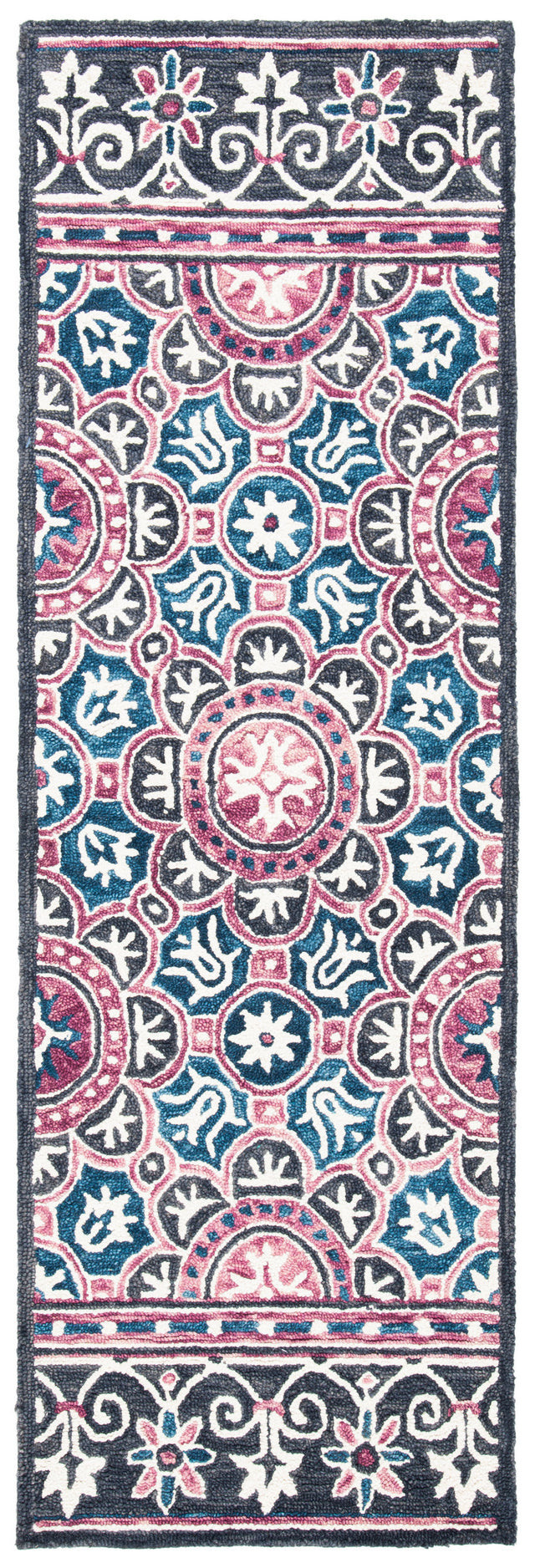 Safavieh Micro Loop Mlp632A Ivory/Pink Rug.