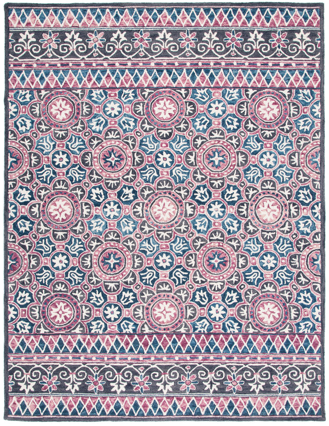 Safavieh Micro Loop Mlp632A Ivory/Pink Rug.