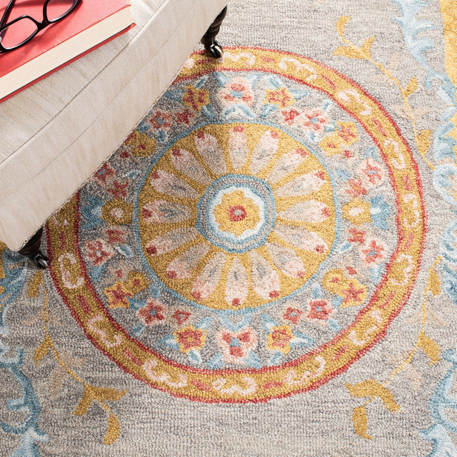 Safavieh Micro Loop Mlp634Y Green/Grey Rug.