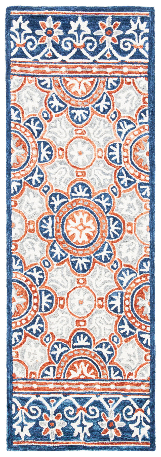 Safavieh Micro Loop Mlp635T Brown/Blue Rug.