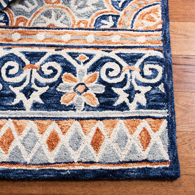 Safavieh Micro Loop Mlp635T Brown/Blue Rug.