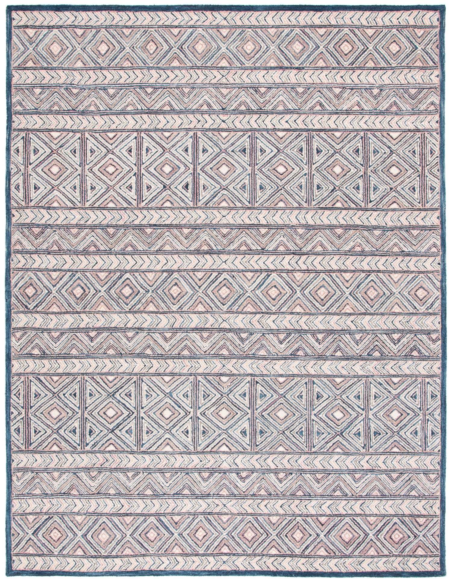 Safavieh Micro Loop Mlp637U Pink/Blue Rug.