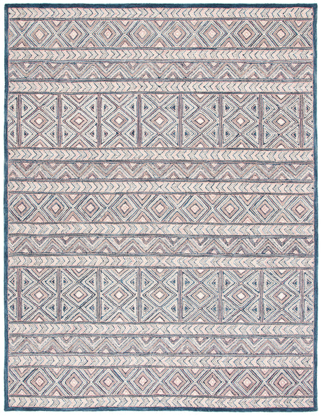 Safavieh Micro Loop Mlp637U Pink/Blue Rug.
