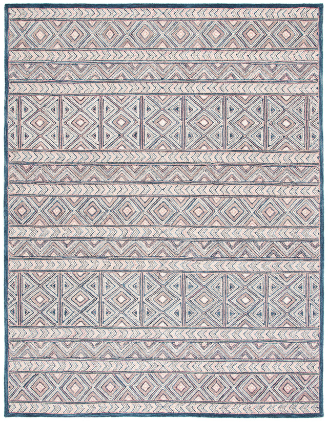 Safavieh Micro Loop Mlp637U Pink/Blue Rug.