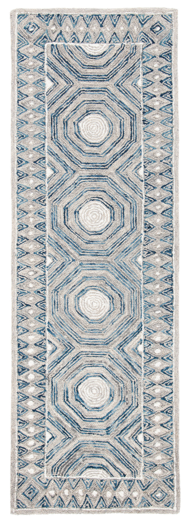 Safavieh Micro Loop Mlp639A Ivory/Blue Rug.