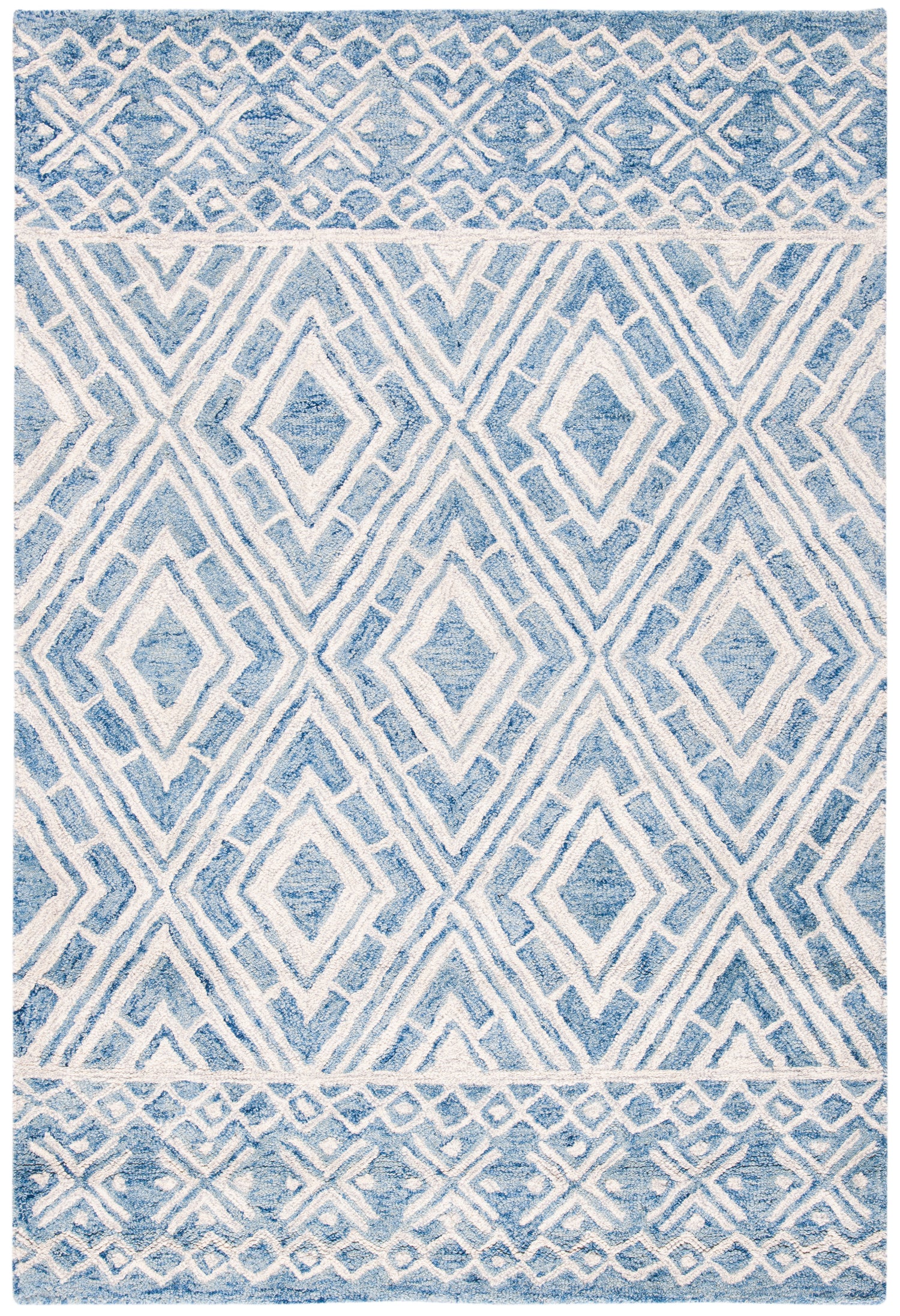 Safavieh Micro-Loop Mlp646M Blue/Ivory Rugs.