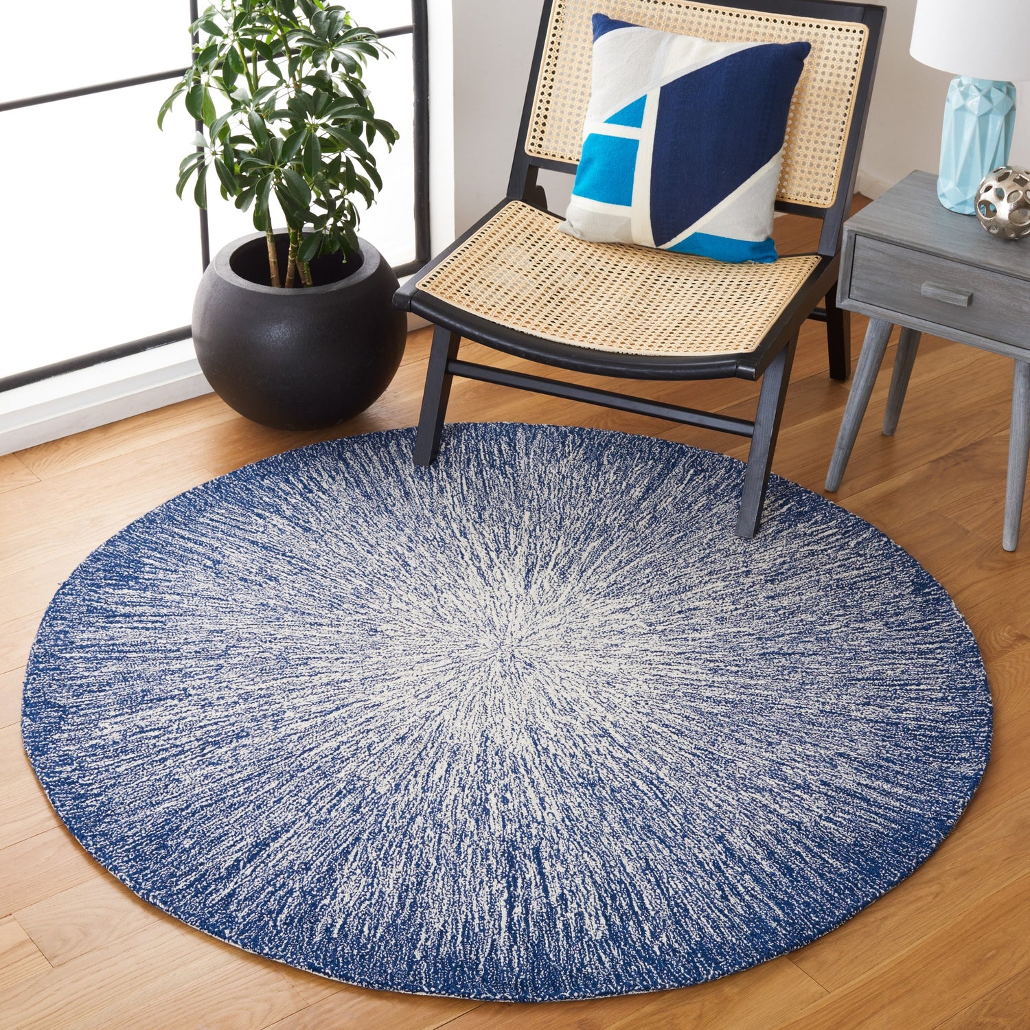 Safavieh Micro-Loop Mlp676M Blue Rugs.