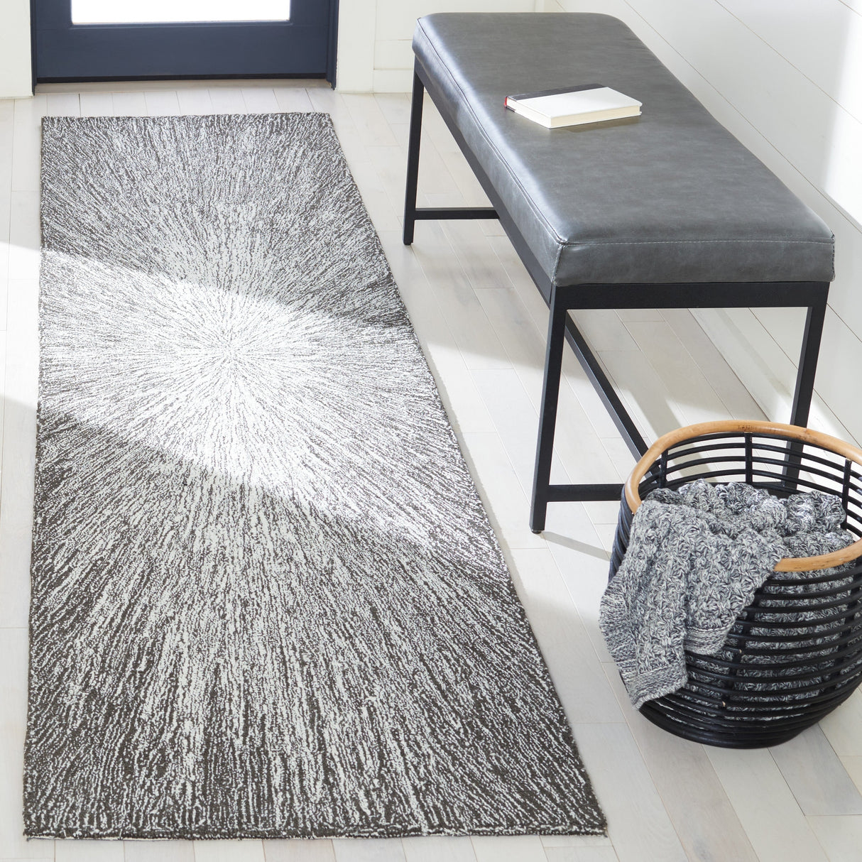 Safavieh Micro-Loop Mlp676Z Charcoal/Grey Rugs.