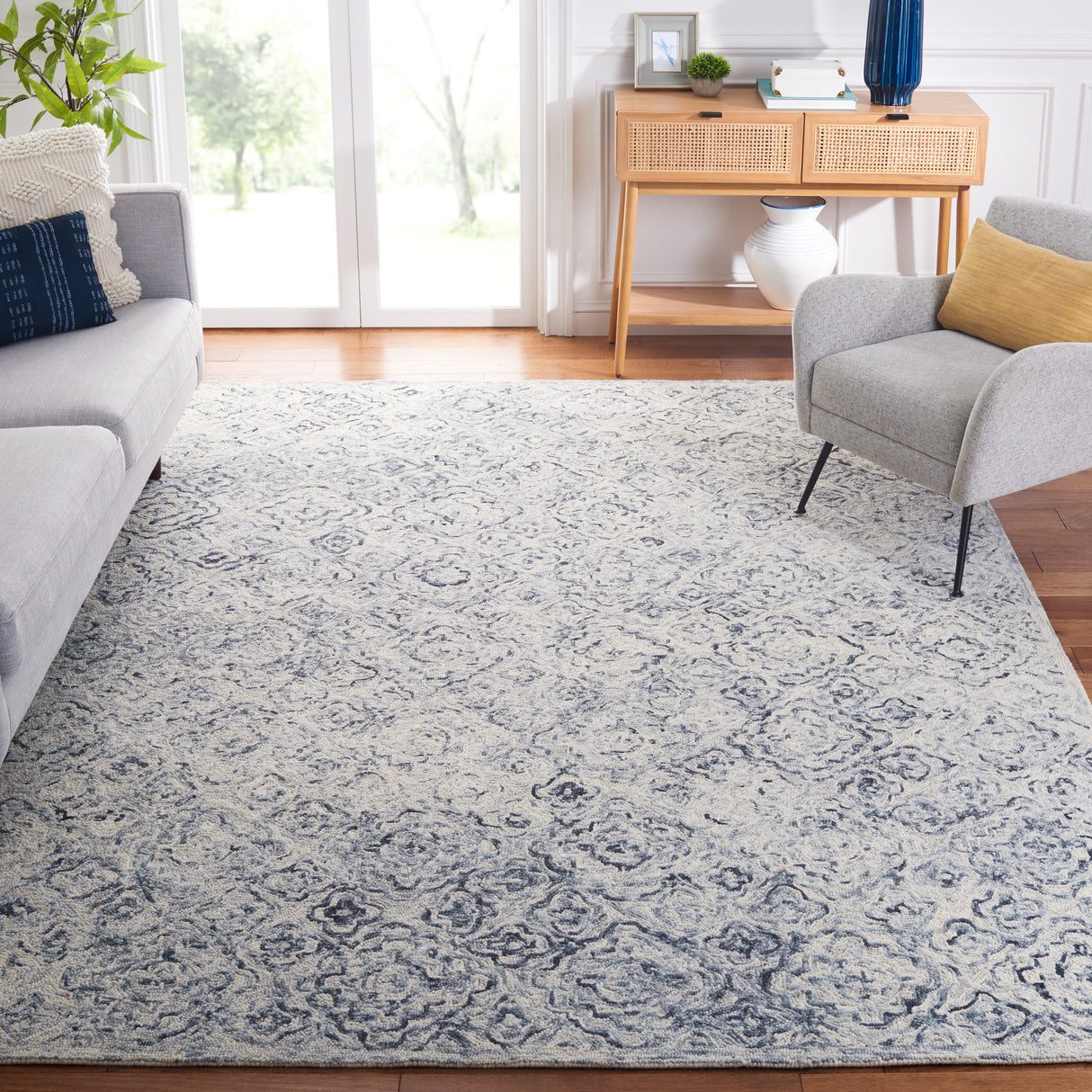 Safavieh Micro Loop Mlp776F Grey/Beige Rug.