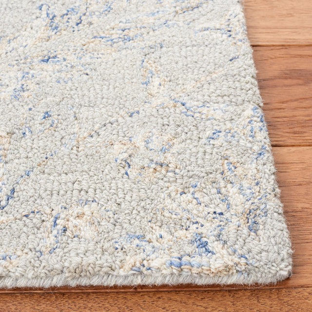 Safavieh Micro Loop Mlp875F Grey/Blue Rug.