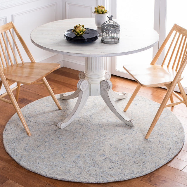 Safavieh Micro Loop Mlp875F Grey/Blue Rug.