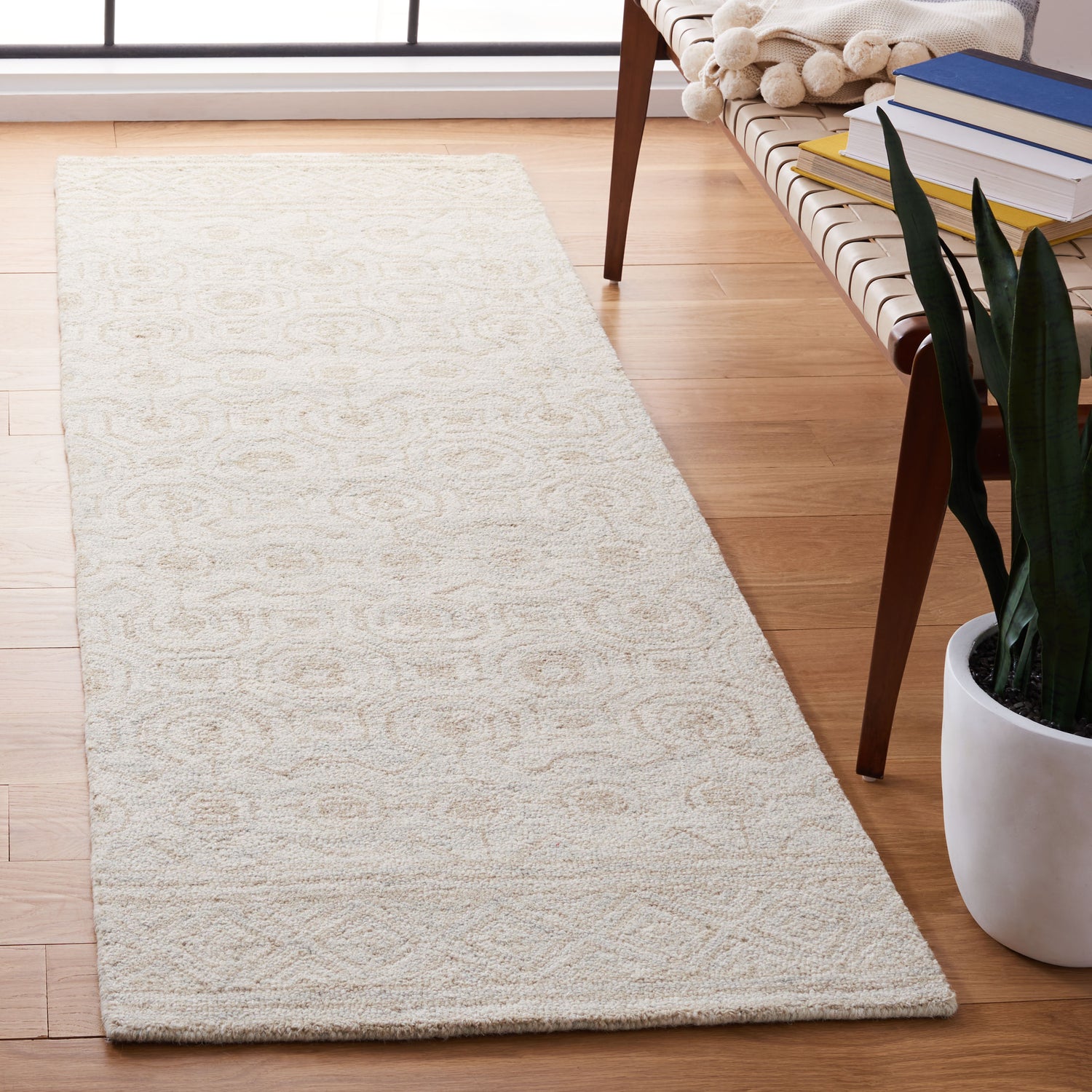 Safavieh Micro-Loop Mlp950A Ivory/Light Green Rugs.