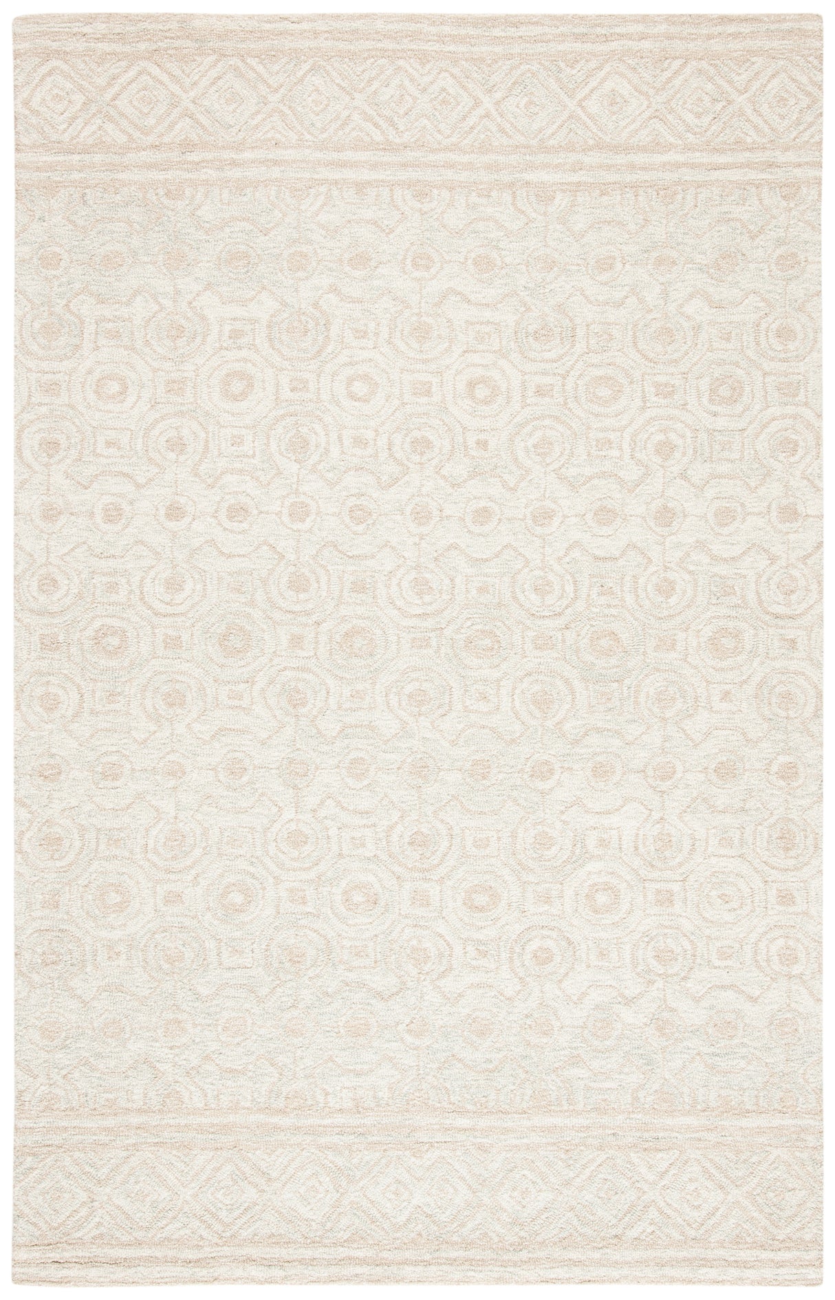 Safavieh Micro-Loop Mlp950A Ivory/Light Green Rugs.