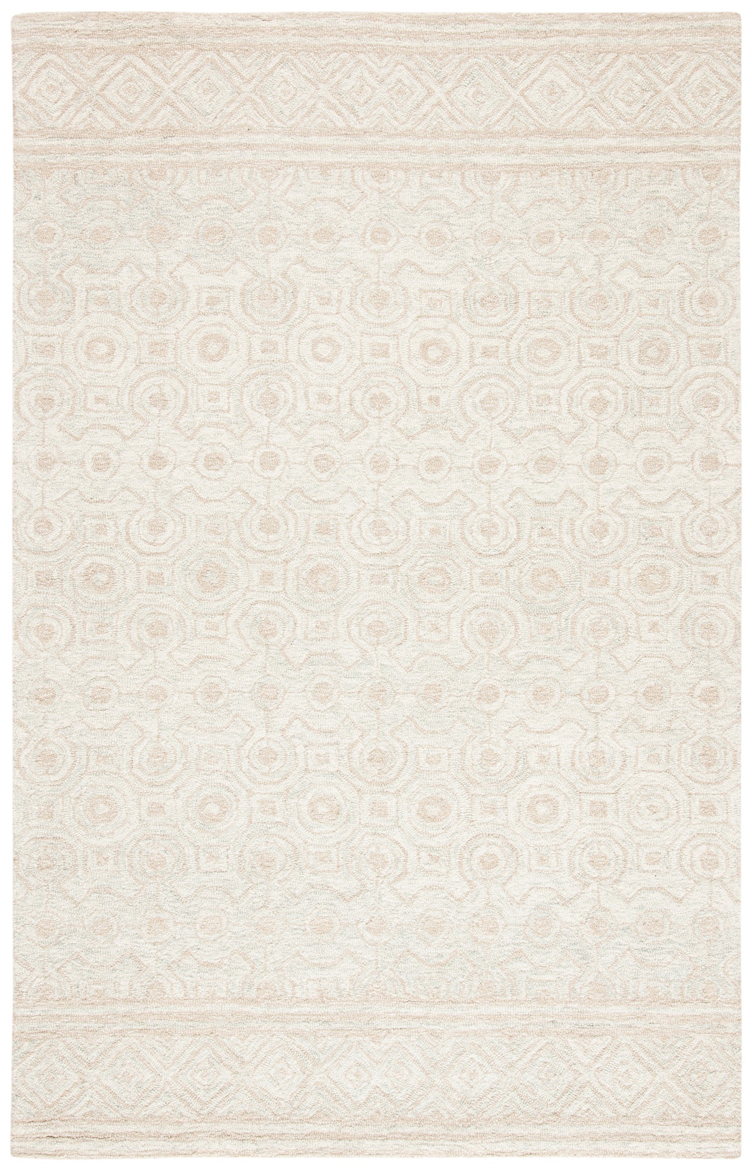 Safavieh Micro-Loop Mlp950A Ivory/Light Green Rugs.
