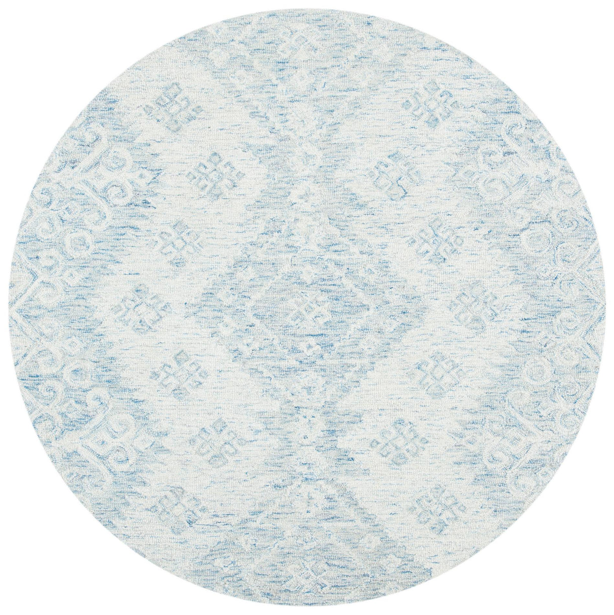 Safavieh Micro-Loop Mlp951A Ivory/Blue Rugs.