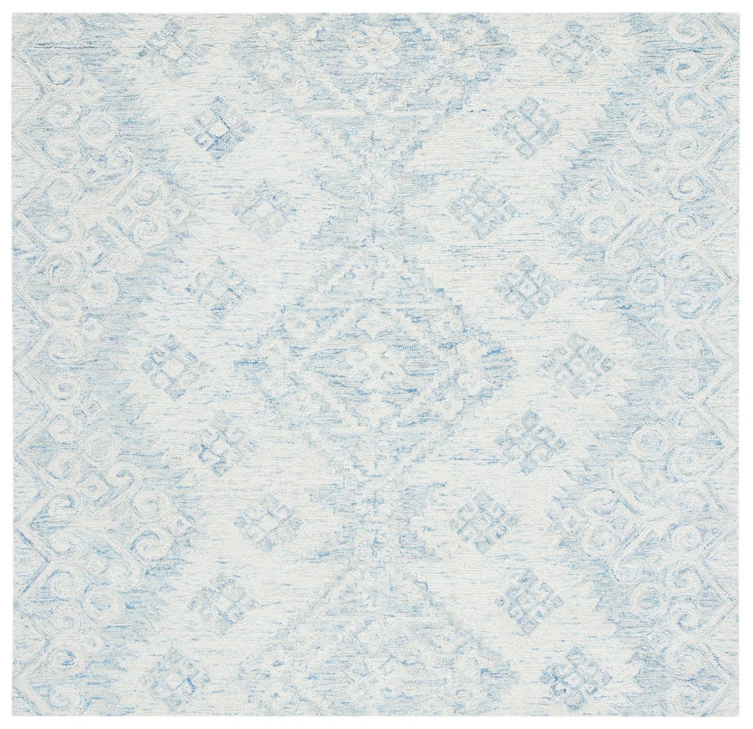 Safavieh Micro-Loop Mlp951A Ivory/Blue Rugs.