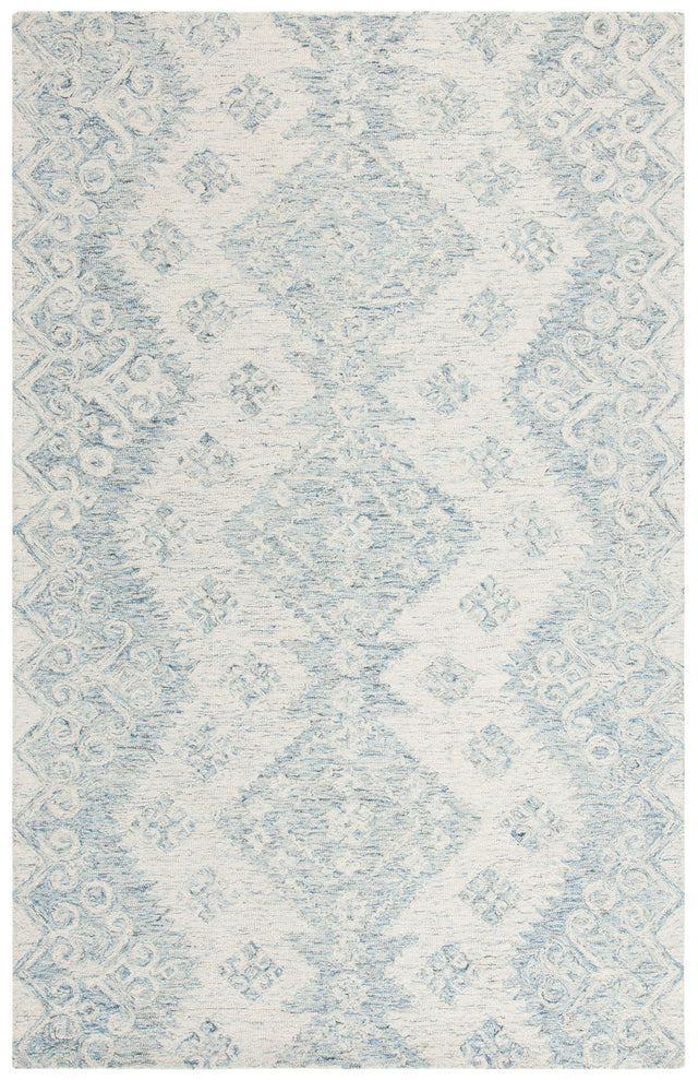 Safavieh Micro-Loop Mlp951A Ivory/Blue Rugs.