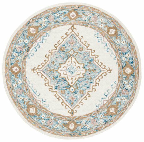 Safavieh Micro-Loop Mlp953A Ivory/Blue Rugs.