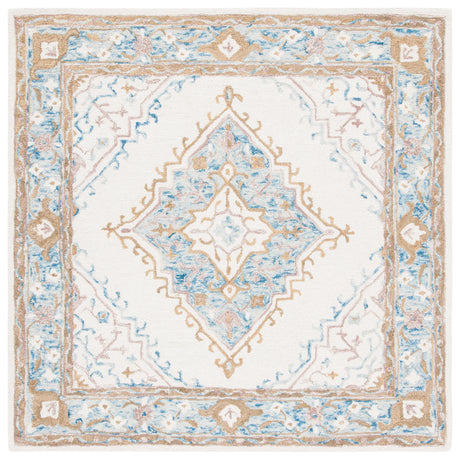 Safavieh Micro-Loop Mlp953A Ivory/Blue Rugs.