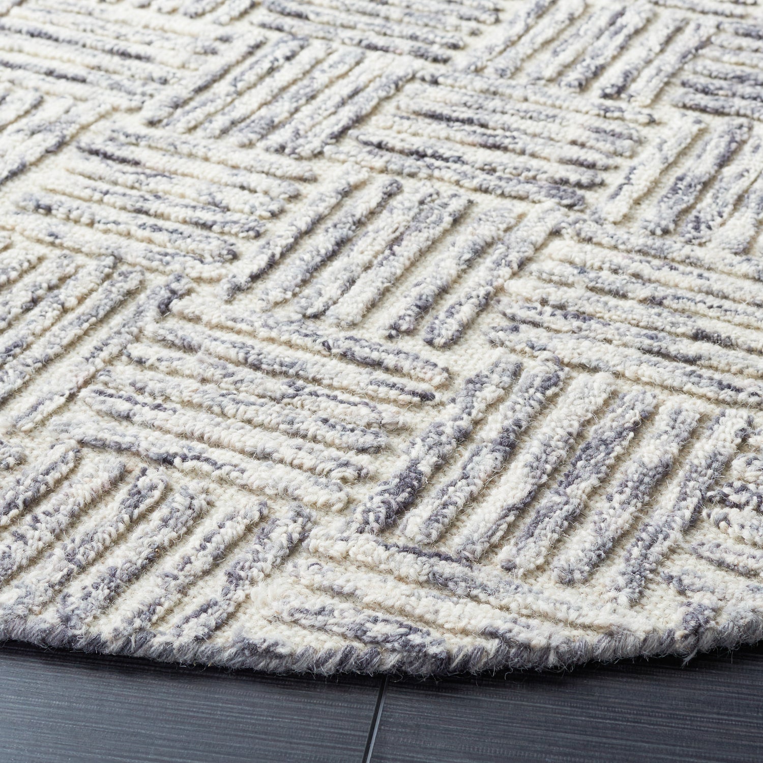 Safavieh Micro-Loop Mlp976F Grey Rugs.