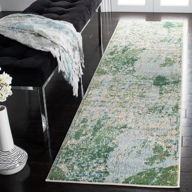 Safavieh Monaco Mnc219X Green/Turquoise Rugs.
