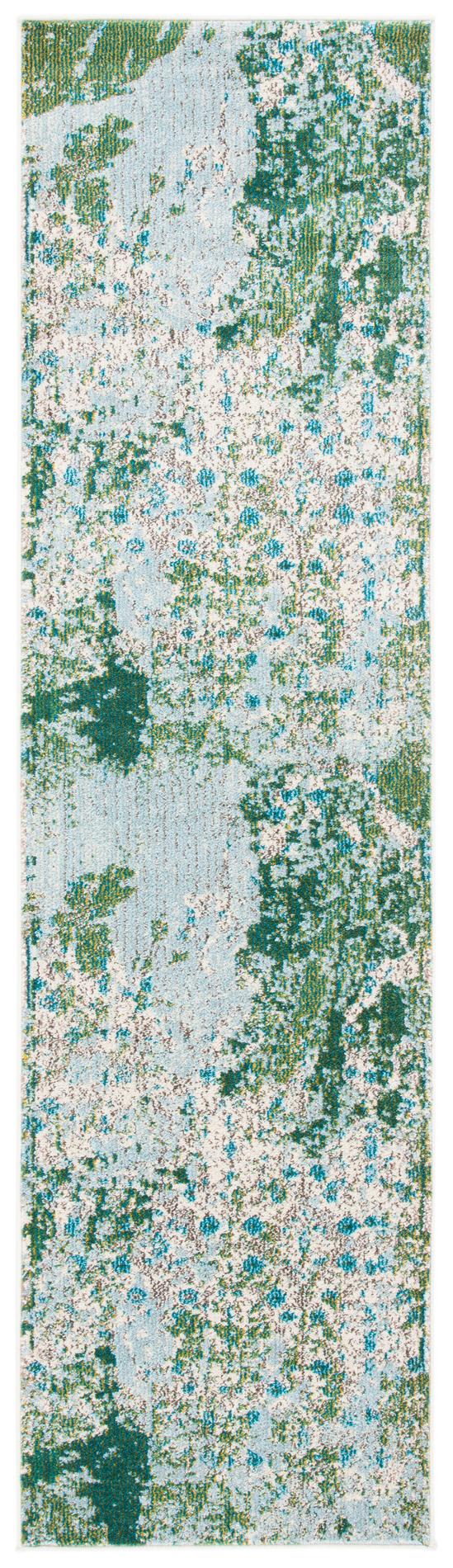 Safavieh Monaco Mnc219X Green/Turquoise Rugs.
