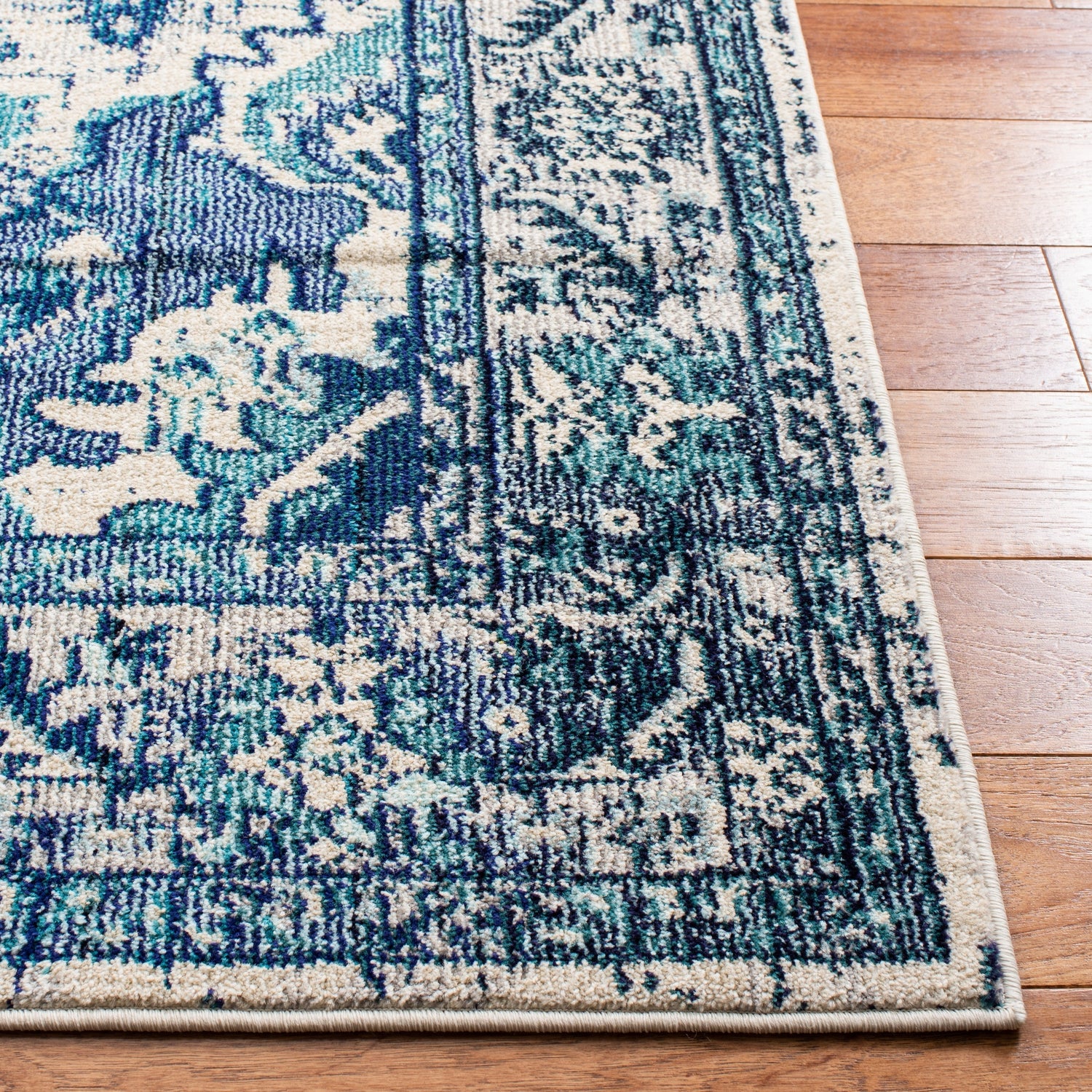 Safavieh Monaco Mnc243A Ivory/Blue Rugs.