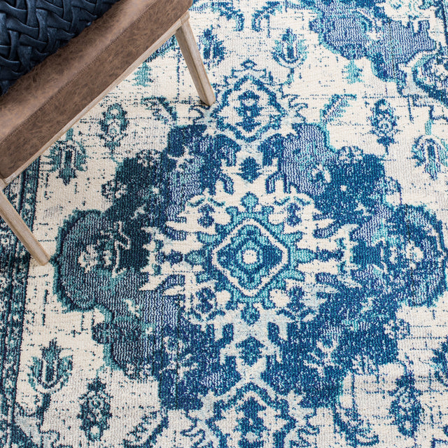Safavieh Monaco Mnc243A Ivory/Blue Rugs.