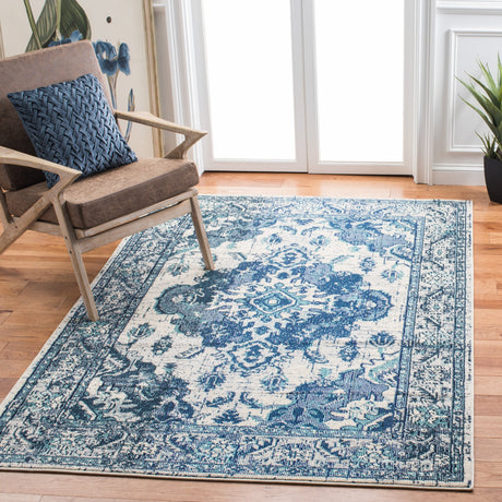 Safavieh Monaco Mnc243A Ivory/Blue Rugs.
