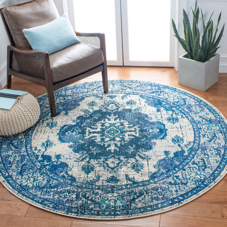 Safavieh Monaco Mnc243A Ivory/Blue Rugs.