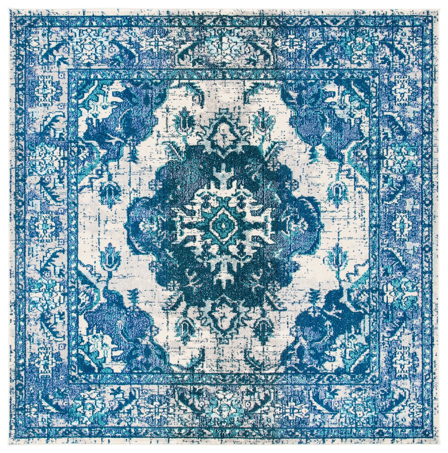 Safavieh Monaco Mnc243A Ivory/Blue Rugs.