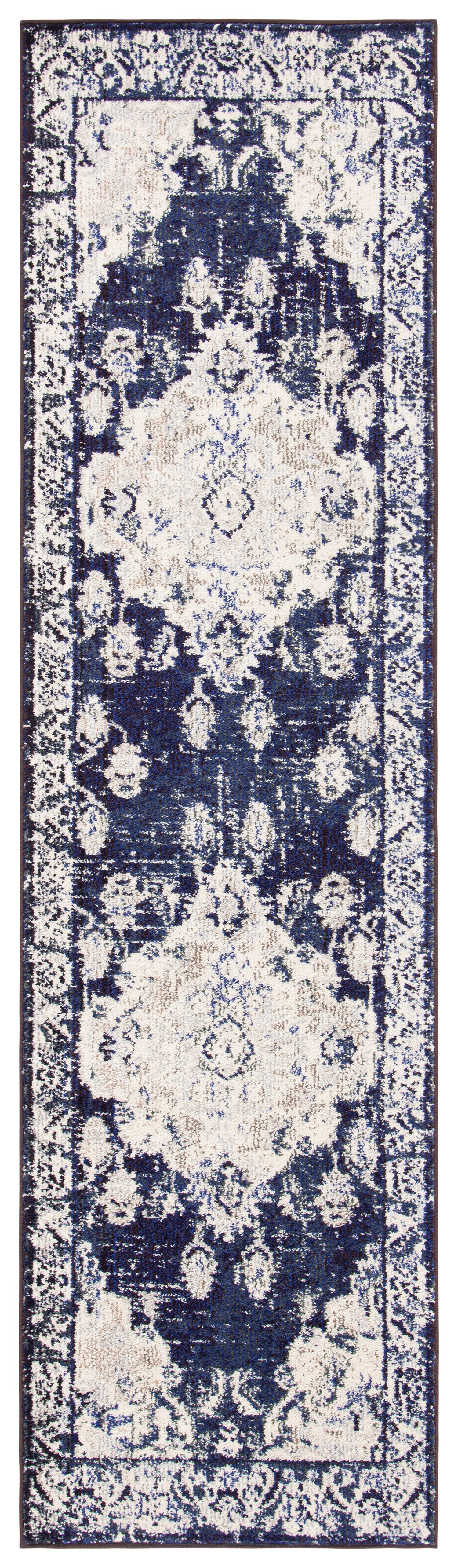 Safavieh Monaco Mnc243C Ivory/Navy Rugs.