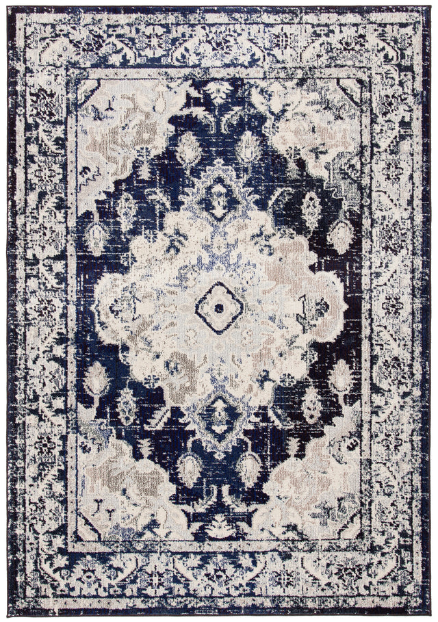 Safavieh Monaco Mnc243C Ivory/Navy Rugs.