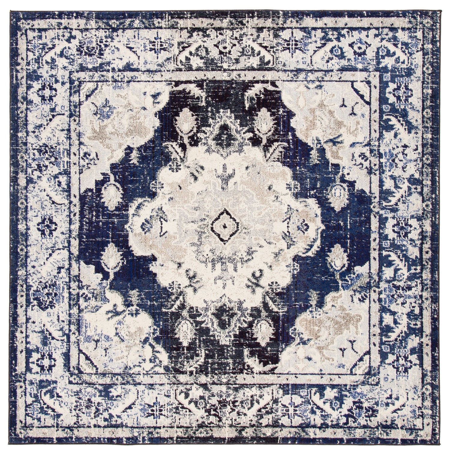 Safavieh Monaco Mnc243C Ivory/Navy Rugs.