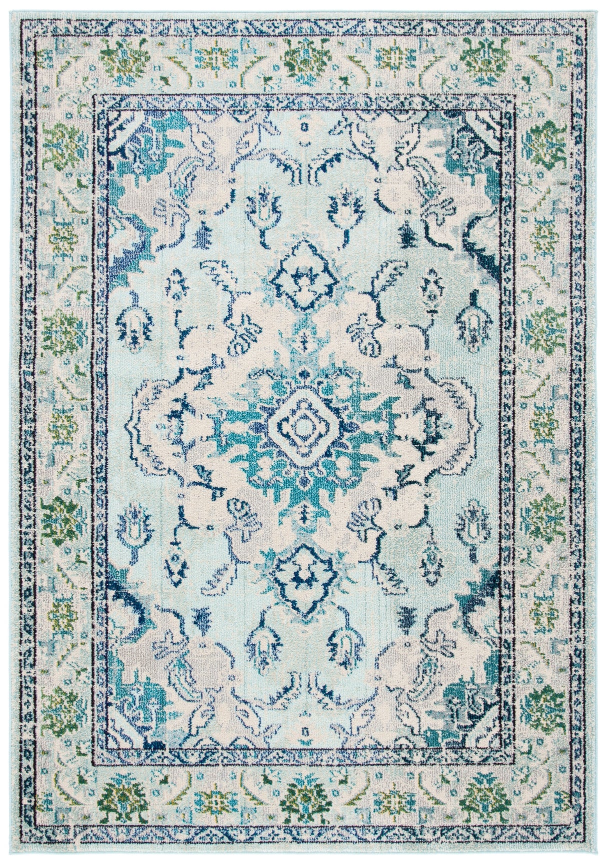 Safavieh Monaco Mnc243K Light Blue/Ivory Rugs.