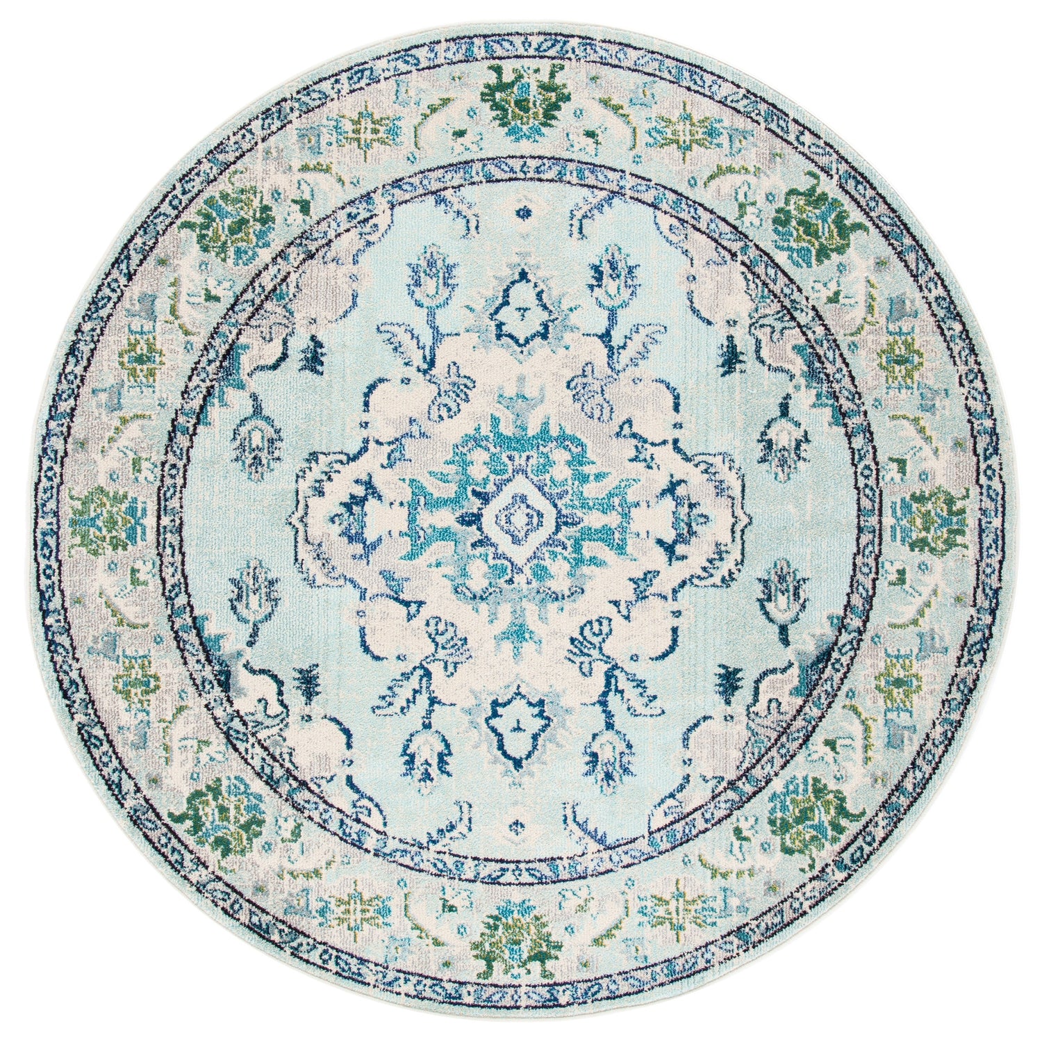 Safavieh Monaco Mnc243K Light Blue/Ivory Rugs.