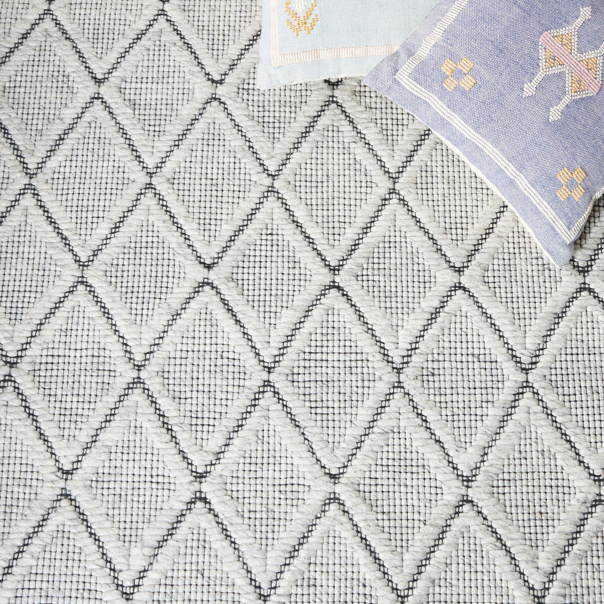 Safavieh Marbella Mrb321F Light Grey/Black Rug.