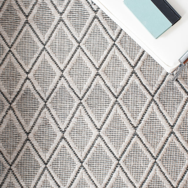 Safavieh Marbella Mrb321G Silver/Black Rug.