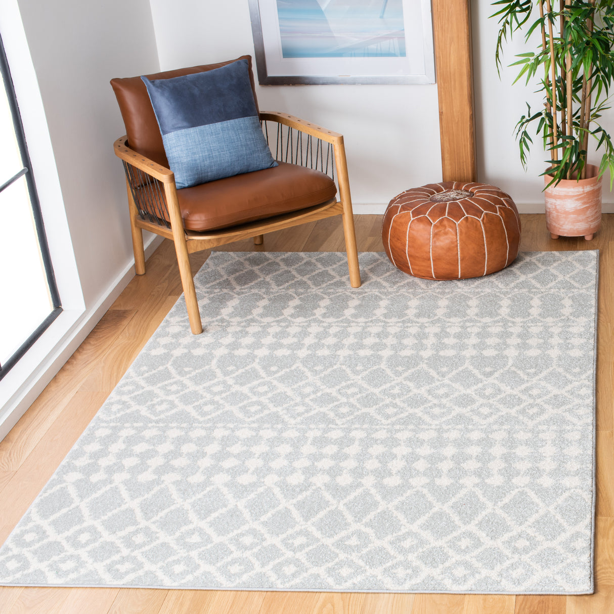 Safavieh Mercer Mre414E Light Grey/Cream Rugs.