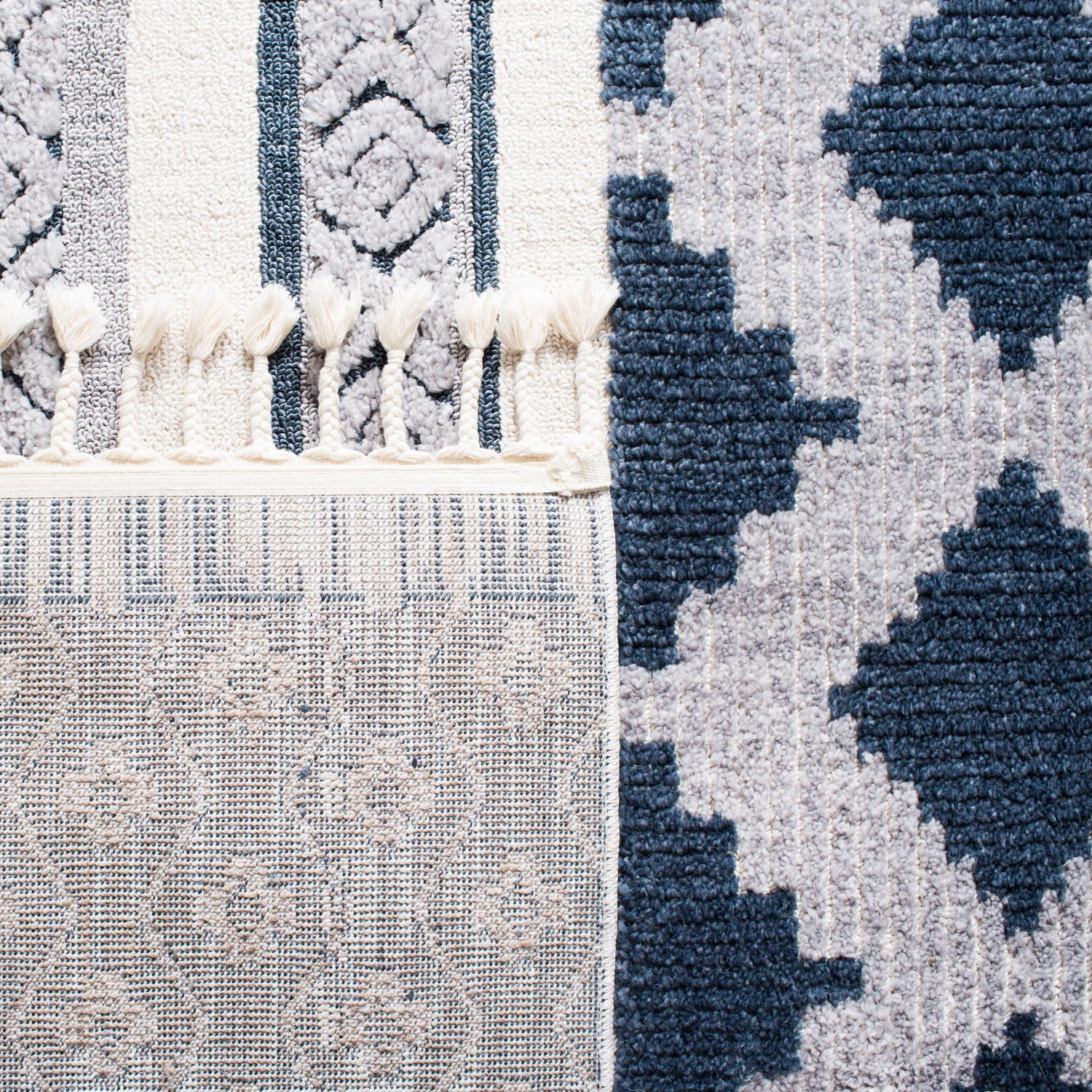 Safavieh Marrakesh Mrk515B Ivory/Blue Rugs.