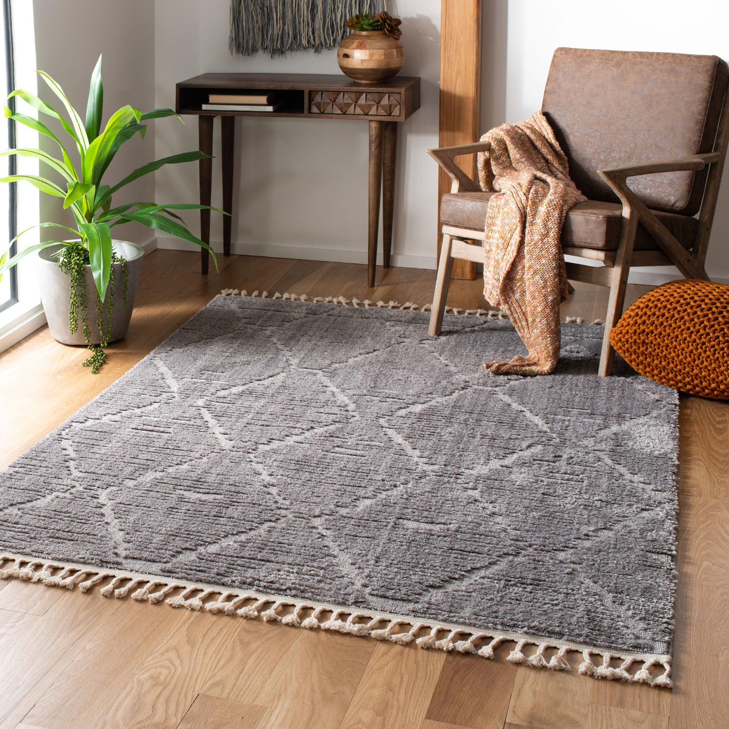 Safavieh Marrakesh Mrk517F Grey Rug.
