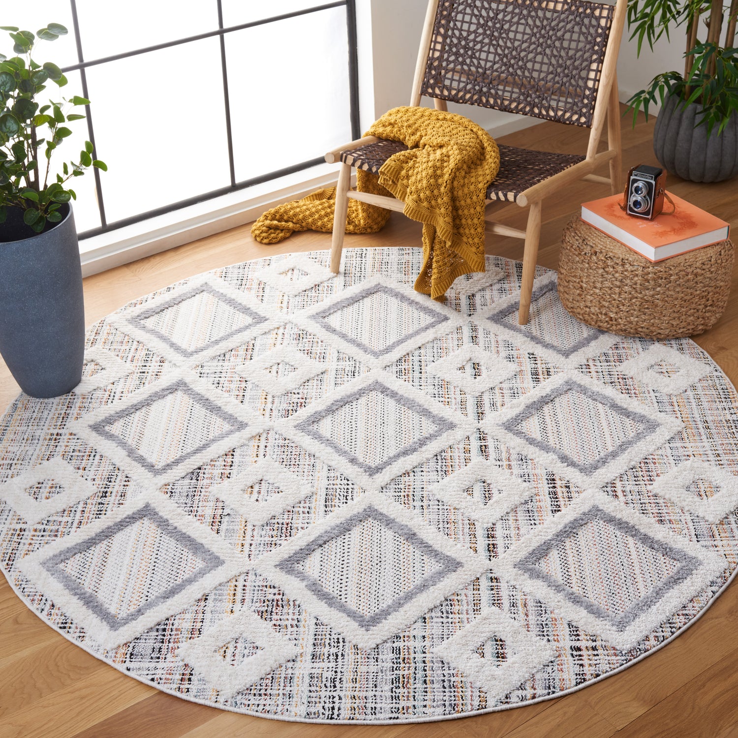 Safavieh Marrakesh Mrk523D Grey/Multi Rug.