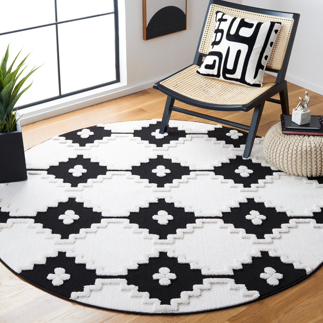 Safavieh Marrakesh Mrk532A Ivory/Anthracite Rug.