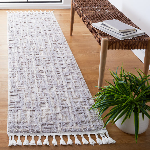Safavieh Marrakesh Mrk544A Ivory/Dark Grey Rug.