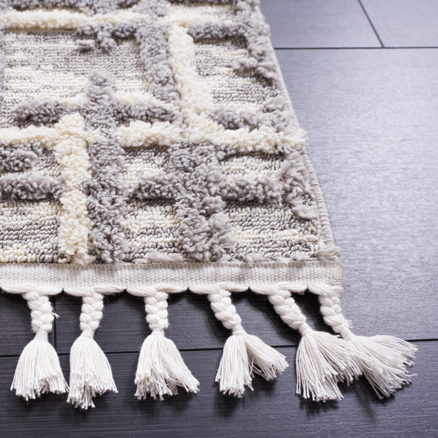 Safavieh Marrakesh Mrk544A Ivory/Dark Grey Rug.