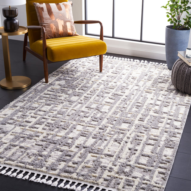 Safavieh Marrakesh Mrk544A Ivory/Dark Grey Rug.