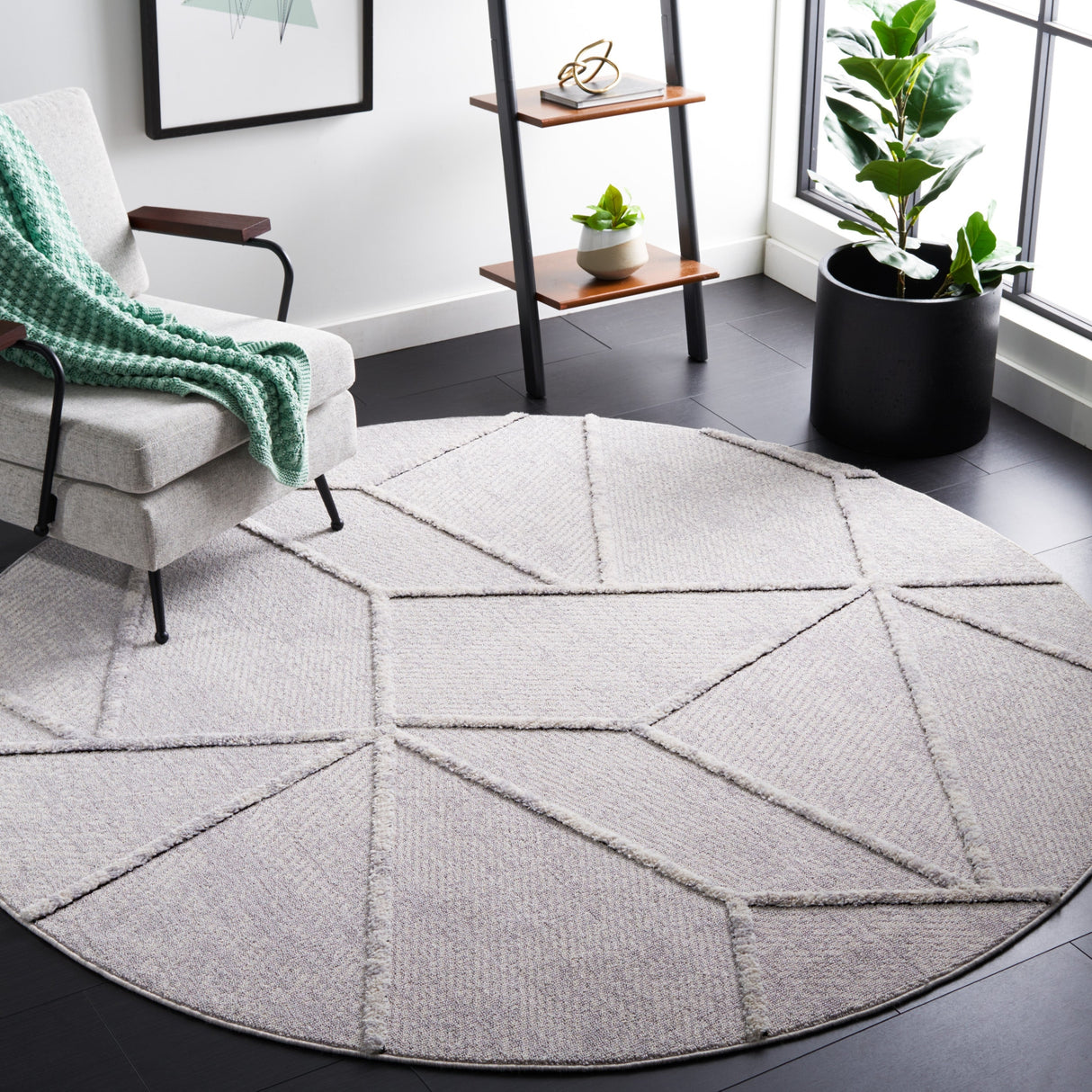 Safavieh Marrakesh Mrk552F Grey/Ivory Rug.