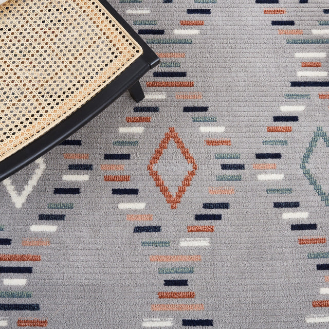 Safavieh Marrakesh Mrk602F Grey/Blue Rust Rug.