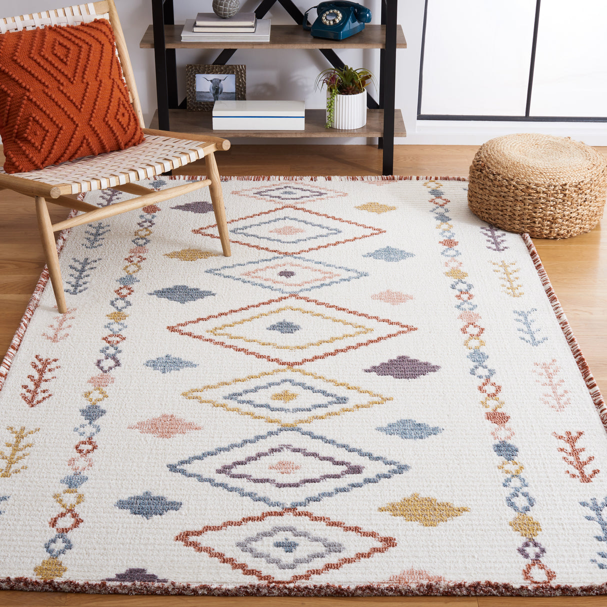 Safavieh Marrakesh Mrk604A Ivory/Multi Rug.
